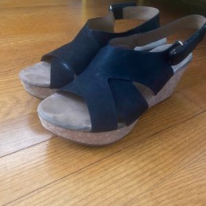Clarks Wedge Sandals